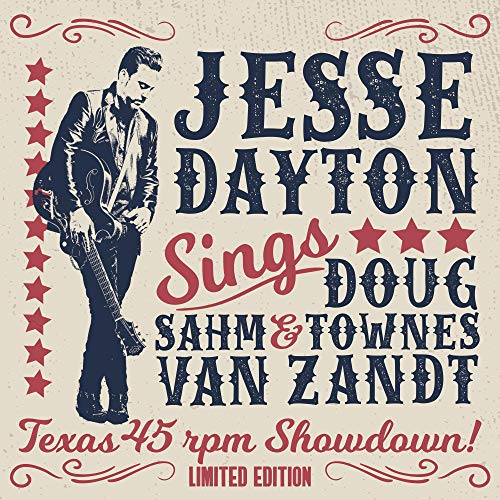 Record cover for Jesse Dayton’s “Texas 45 Rpm Showdown” featuring a guitarist.
