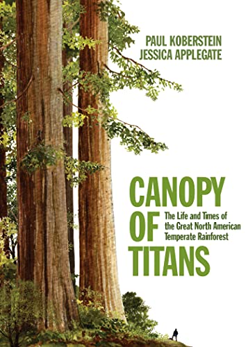 Book cover featuring tall trees and the title "Canopy of Titans".