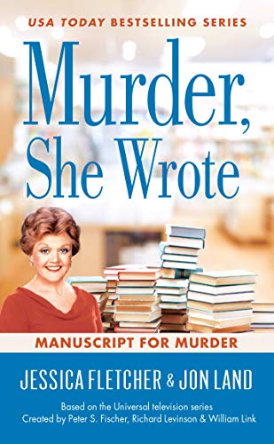 Book cover for "Murder, She Wrote: Manuscript for Murder" featuring Jessica Fletcher.