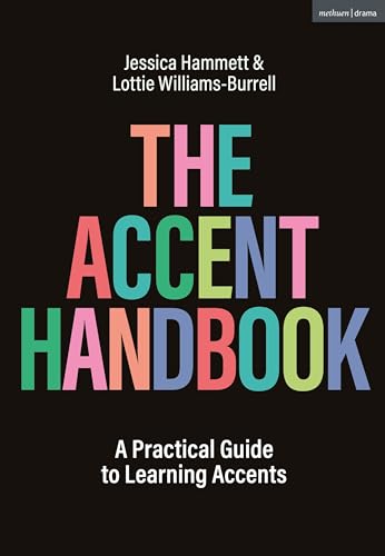 Book cover: "The Accent Handbook" with colorful, stacked title text.