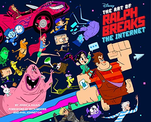 “The Art of Ralph Breaks the Internet” book cover with characters.