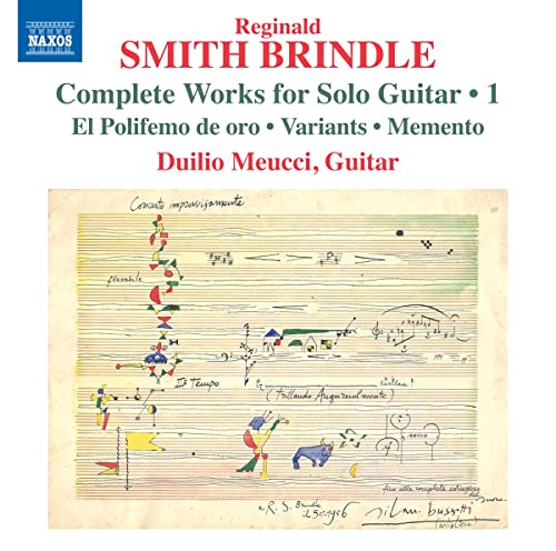 CD cover featuring sheet music with colorful abstract markings and text.