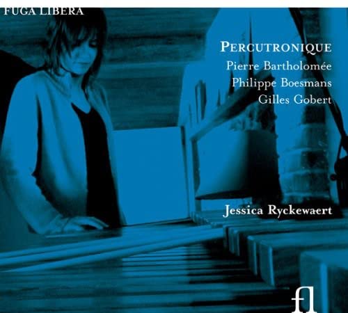 CD cover featuring Jessica Ryckewaert and abstract architectural forms.