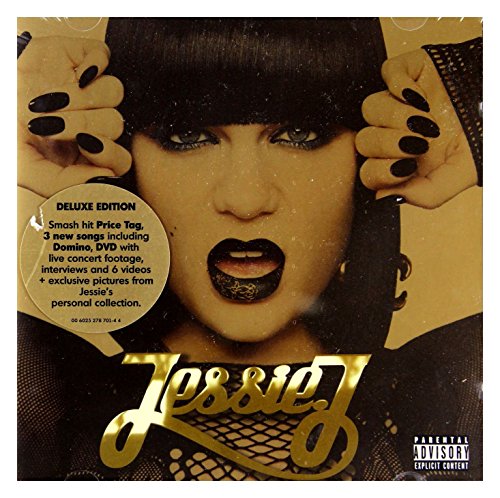 Jessie J “Who You Are” CD+DVD cover with gold lettering and portrait.