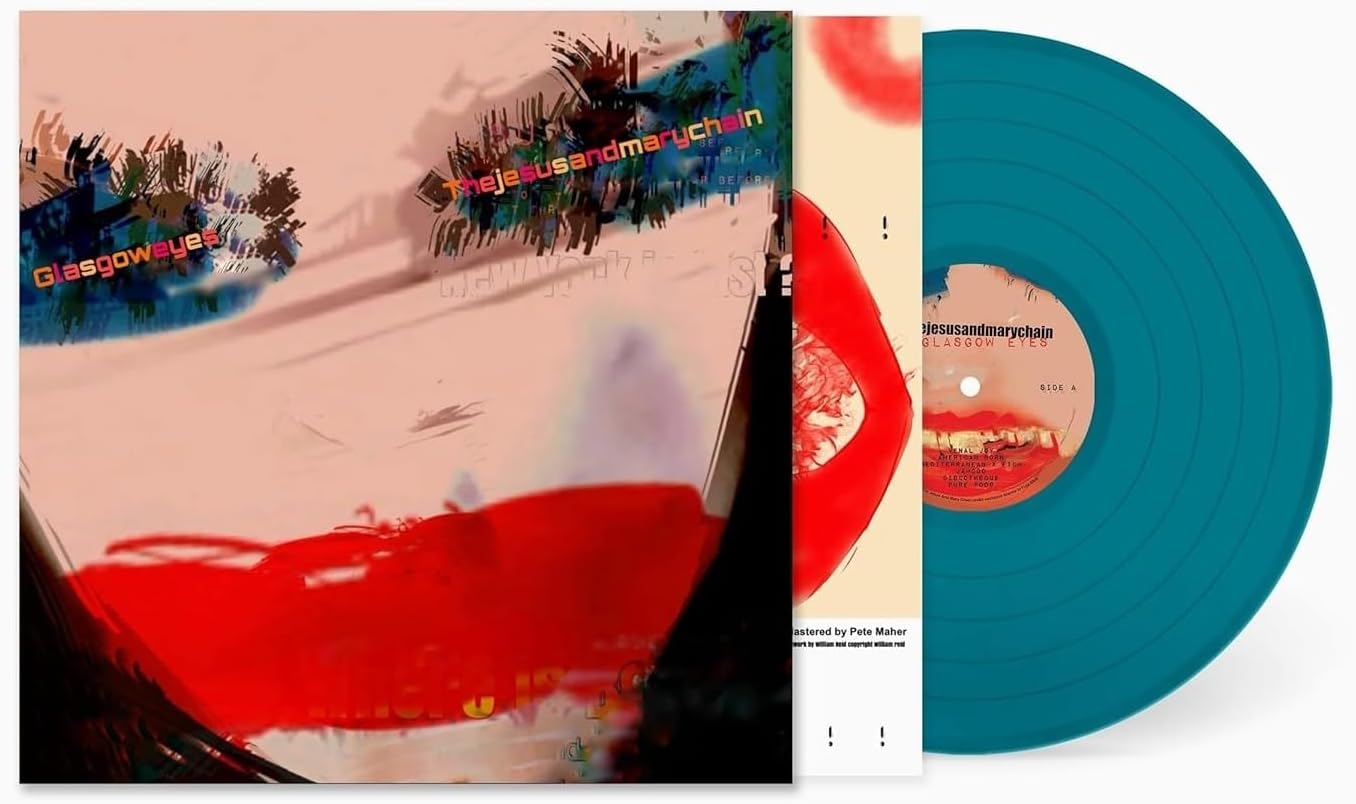 Vinyl record cover for Glasgow Eyes by The Jesus and Mary Chain featuring abstract art.