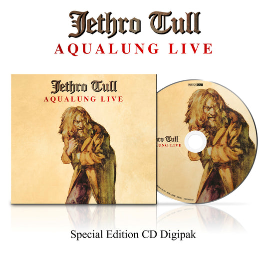 Jethro Tull “Aqualung Live” CD cover with a silhouetted figure.