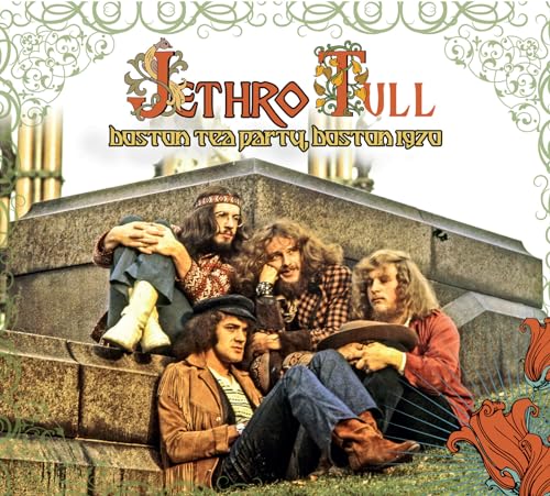 Jethro Tull album cover: band members seated on a stone wall.