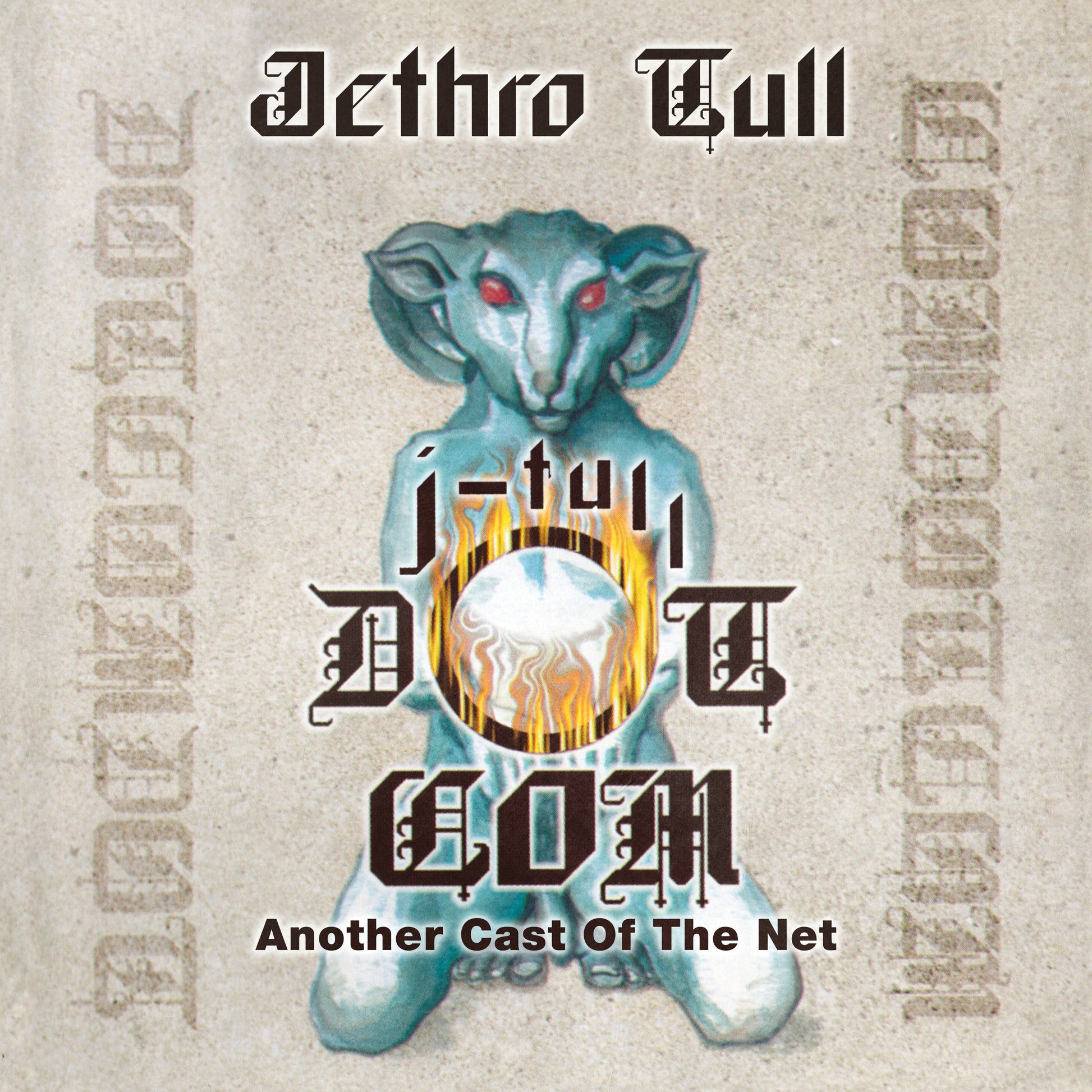 Jethro Tull album cover: a blue hare above stylized text and a globe.