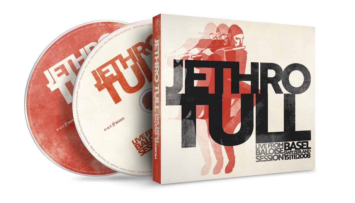 Jethro Tull Live From Baloise Session CD case and two discs with red graphics.