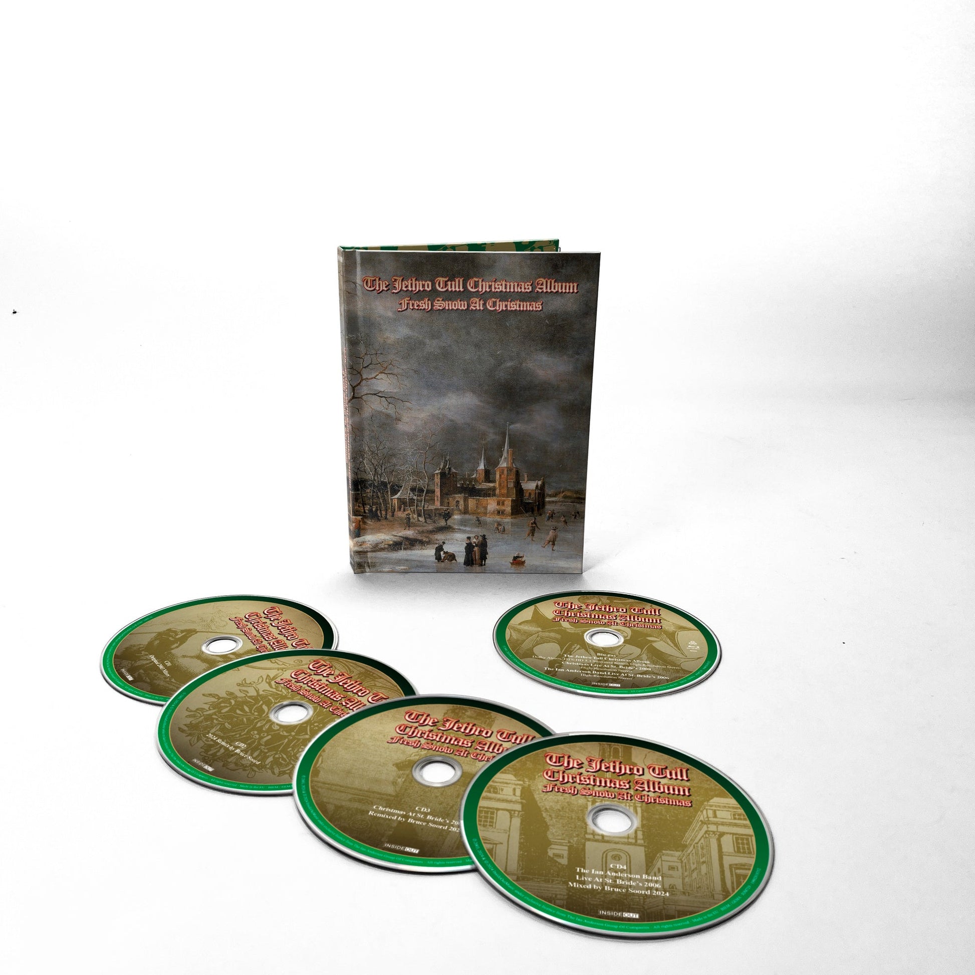 Jethro Tull Christmas Album CD with snowy village cover art and discs.