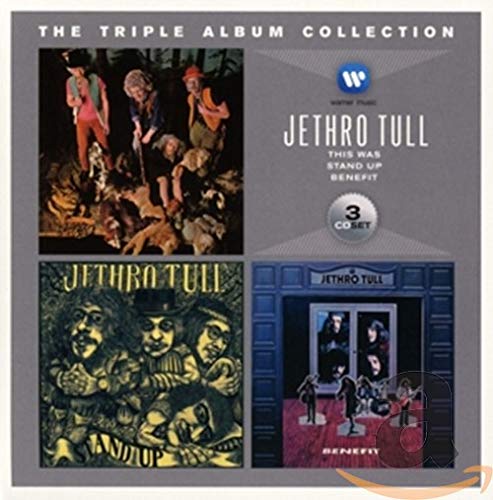 Jethro Tull triple album CD collection featuring band members and album art.