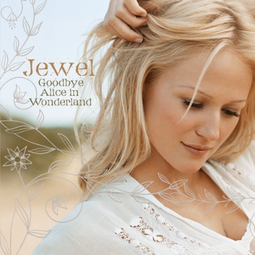 Jewel album cover featuring a blonde woman with floral line art overlay.