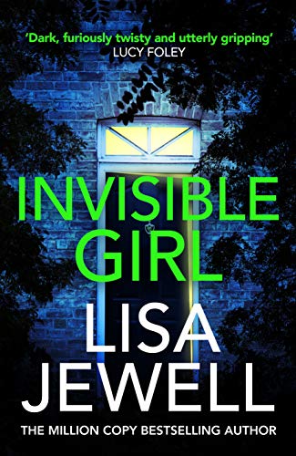 Book cover with green text, a lit window, and dark foliage.