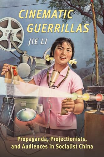 Book cover: woman with film projector, titled "Cinematic Guerrillas.
