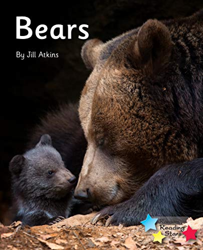 Book cover featuring a brown bear and cub, titled “Bears.”