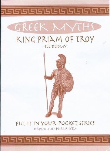 Book cover depicting a bronze statue of a Greek warrior, King Priam.