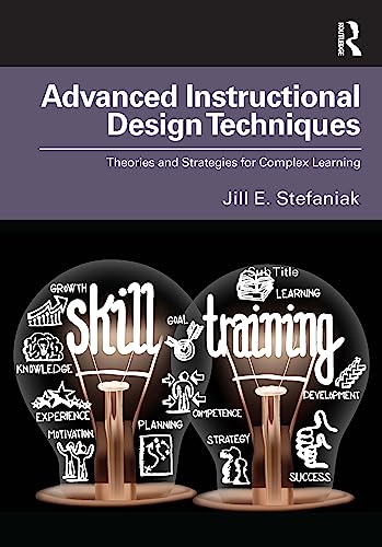Book cover: “Advanced Instructional Design Techniques” with lightbulb illustrations.