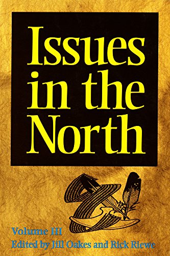 Book cover: "Issues in the North" with quill and scroll illustration.