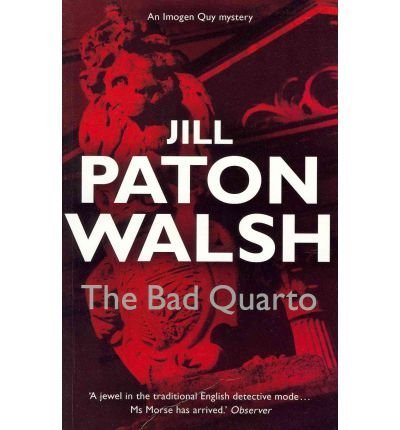 Book cover: "The Bad Quarto" by Jill Paton Walsh, with a red statue.