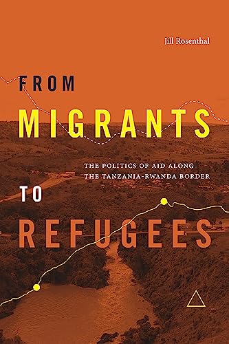Book cover: "From Migrants to Refugees" with a landscape background.