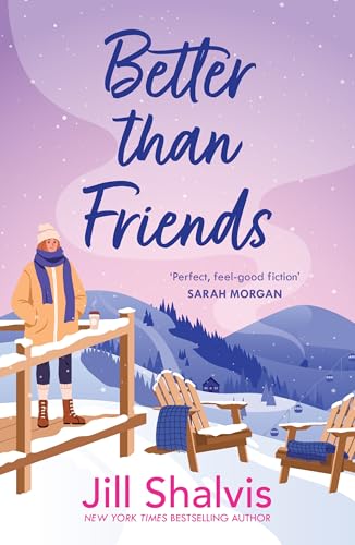 Book cover: woman in winter landscape, titled "Better Than Friends".