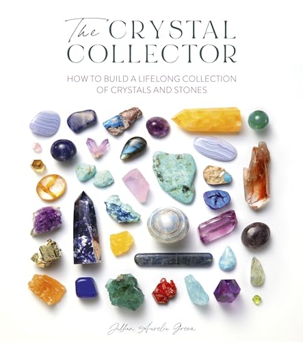 Book cover featuring a variety of colorful crystals and stones arranged around text.