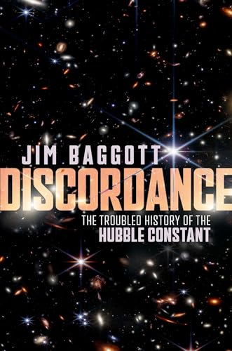 Book cover for “Discordance” with a starry galaxy background.
