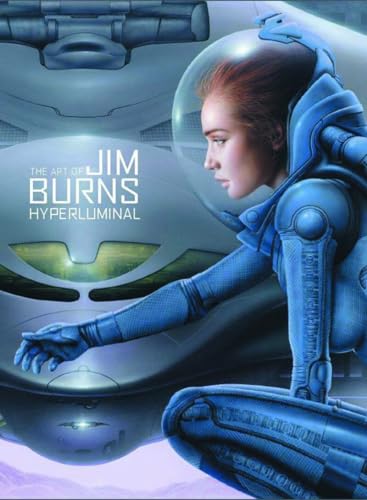 Sci-fi book cover featuring a woman in a blue spacesuit and helmet.