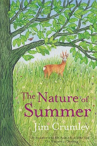 Book cover depicting a deer in a green, leafy summer landscape.