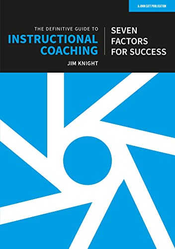 Book cover: "Instructional Coaching" by Jim Knight, with blue and white abstract design.