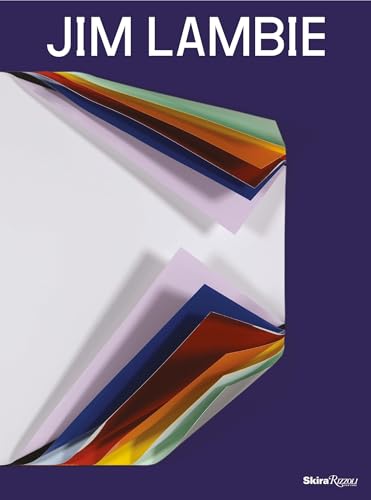 Book cover for Jim Lambie with colorful, layered paper design.