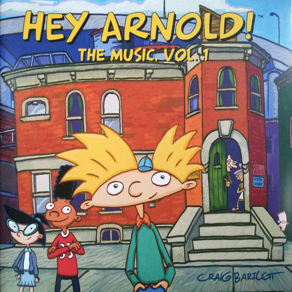 “Hey Arnold!” soundtrack vinyl album cover with cartoon characters.