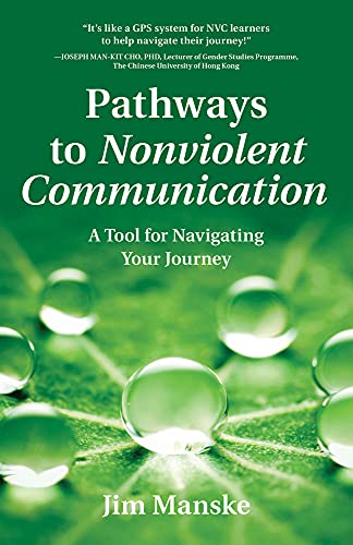 Book cover: "Pathways to Nonviolent Communication" with water droplets.