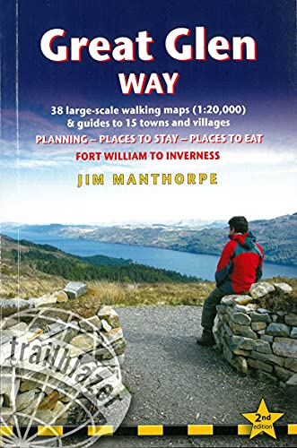 Cover of “Great Glen Way” guidebook, showing a hiker overlooking a loch.