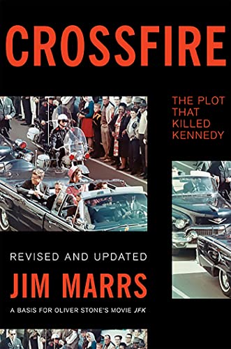 Book cover: "Crossfire" about the JFK assassination, with historical photos.