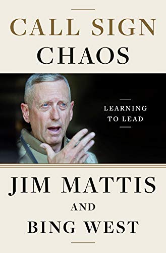 Book cover: "Call Sign Chaos" featuring Jim Mattis’ portrait.