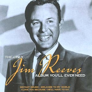 Black and white portrait of Jim Reeves with album title text.