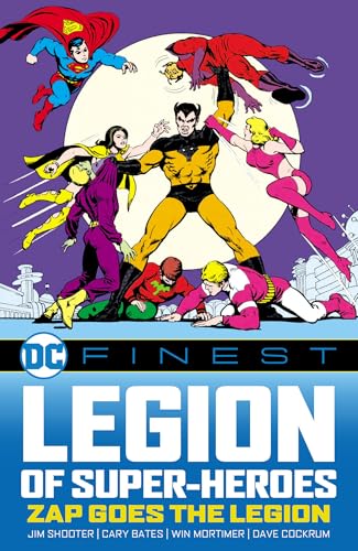 Comic book cover featuring multiple superheroes in dynamic poses, titled "Legion of Super-Heroes".