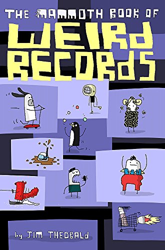 Book cover with cartoon illustrations of unusual record-breaking feats.