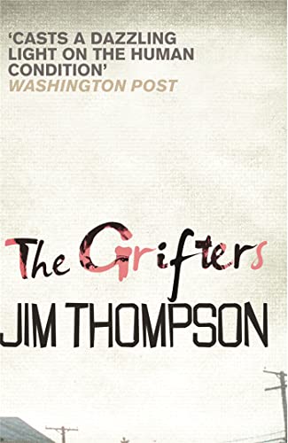 Book cover for The Grifters by Jim Thompson with a textured cream background.
