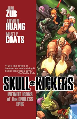 Comic book cover featuring fantasy characters in dynamic action poses.