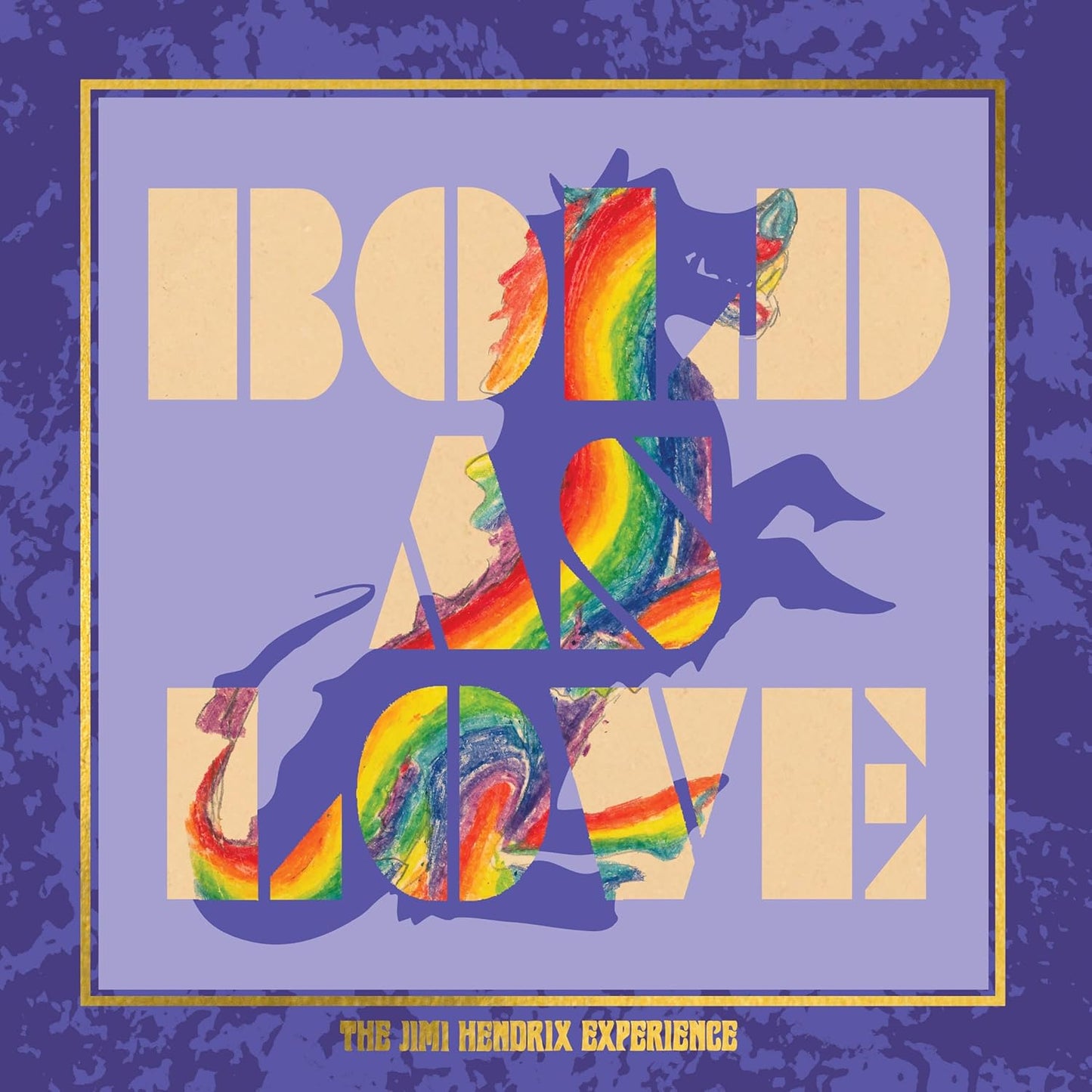 Album cover for "Bold As Love" by The Jimi Hendrix Experience featuring colorful artwork.