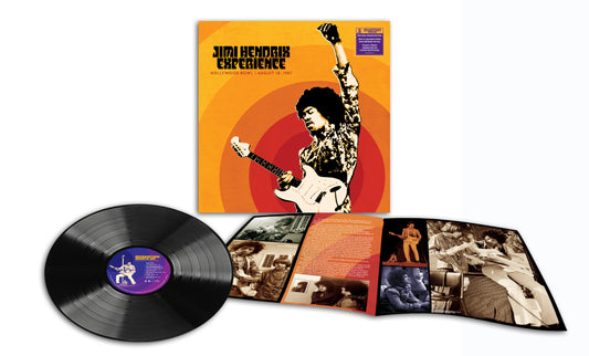 Jimi Hendrix Experience vinyl record with album artwork and photos.