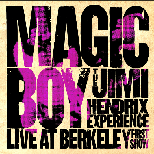 CD cover for "Magic Boy Live" by The Jimi Hendrix Experience.