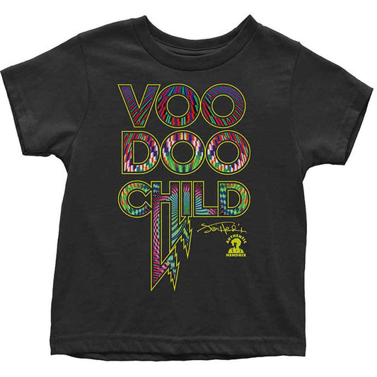 Toddler t-shirt featuring Jimi Hendrix artwork, likely a colorful graphic design.