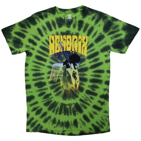 Dip-dye t-shirt featuring Jimi Hendrix, size XX-Large.