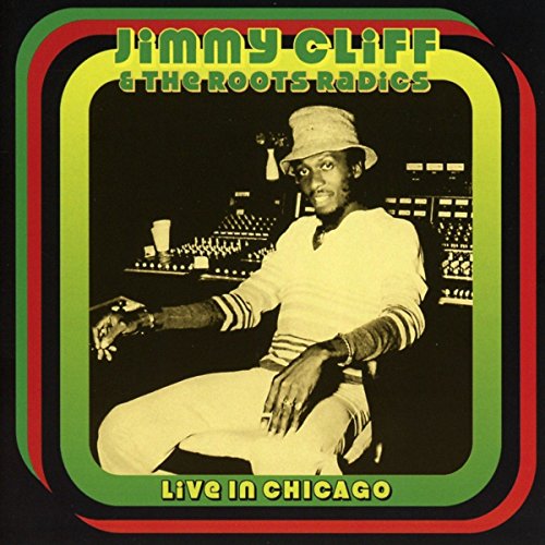 Jimmy Cliff album cover featuring a portrait in a green and red frame.