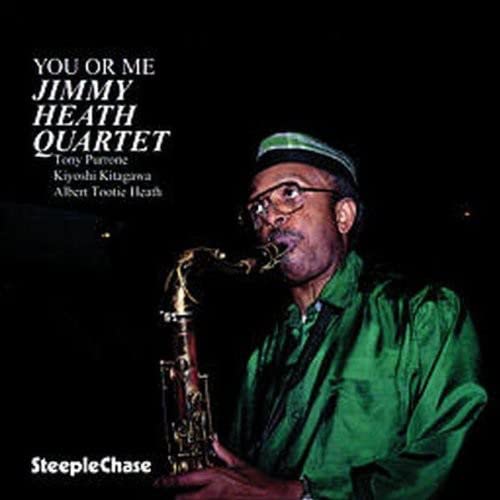 Jimmy Heath playing saxophone on the album cover "You Or Me".
