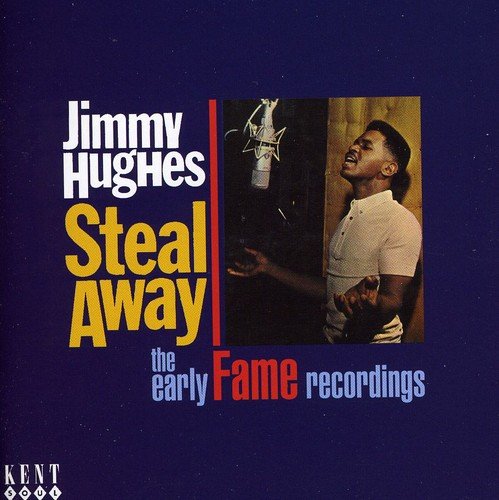 "CD cover with a man singing into a microphone, dark purple background, multicolored text."