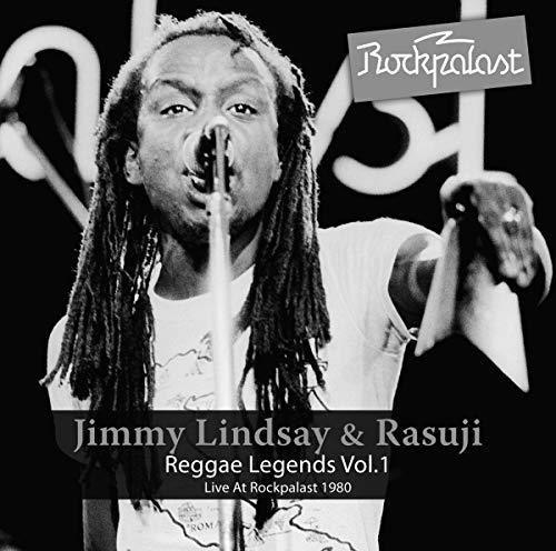 Jimmy Lindsay & Rasuji CD cover, black and white image of a singer.